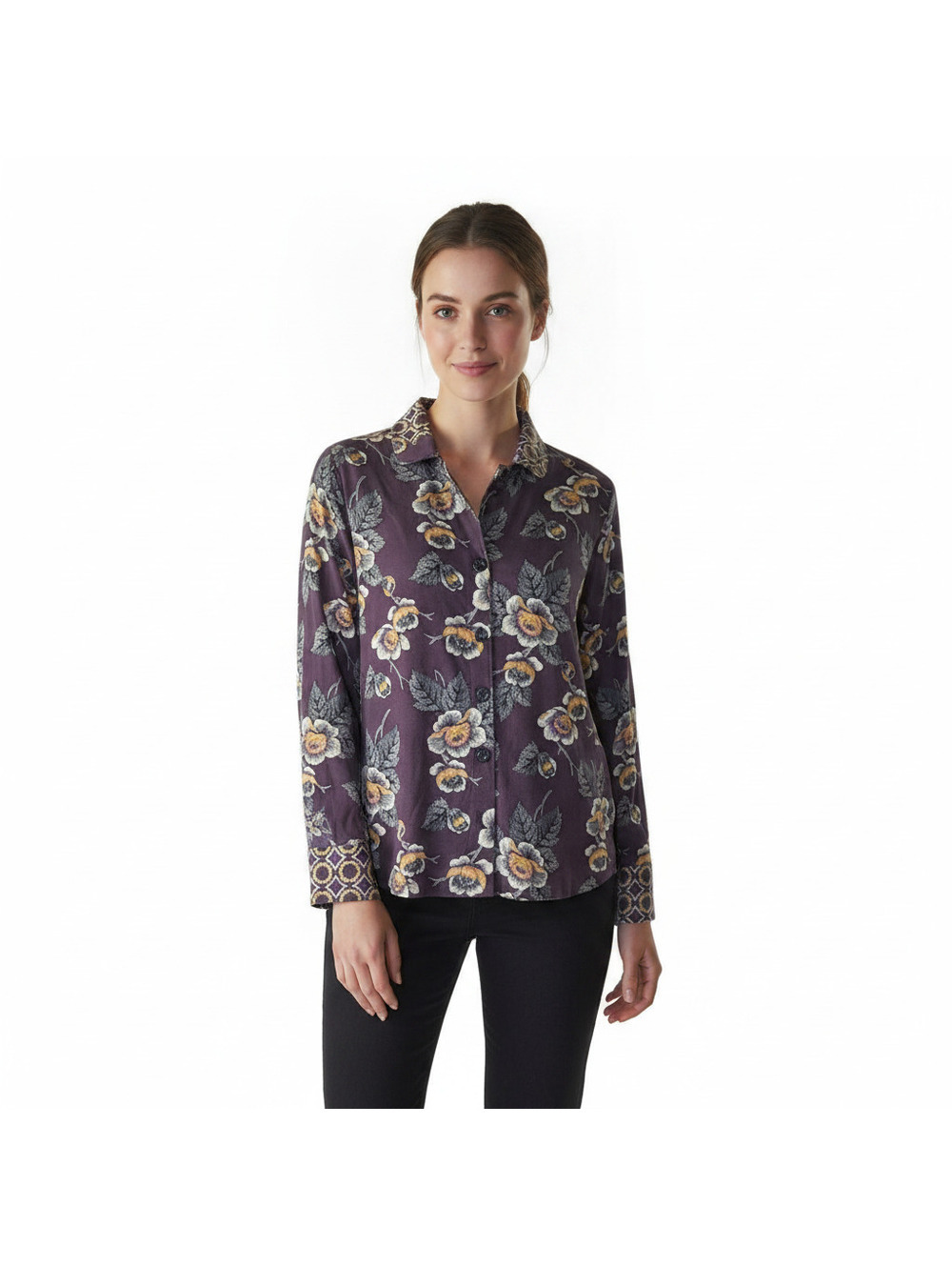 Vera Bradley floral Button-Up Blouse, size XL